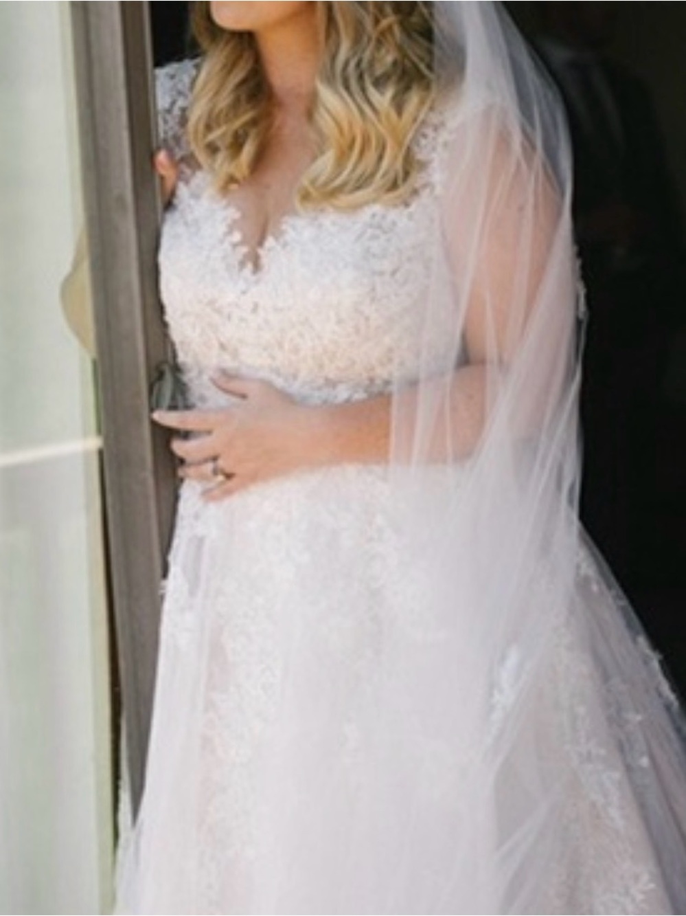 Essense of Australia Ivory Lace Bridal Dress